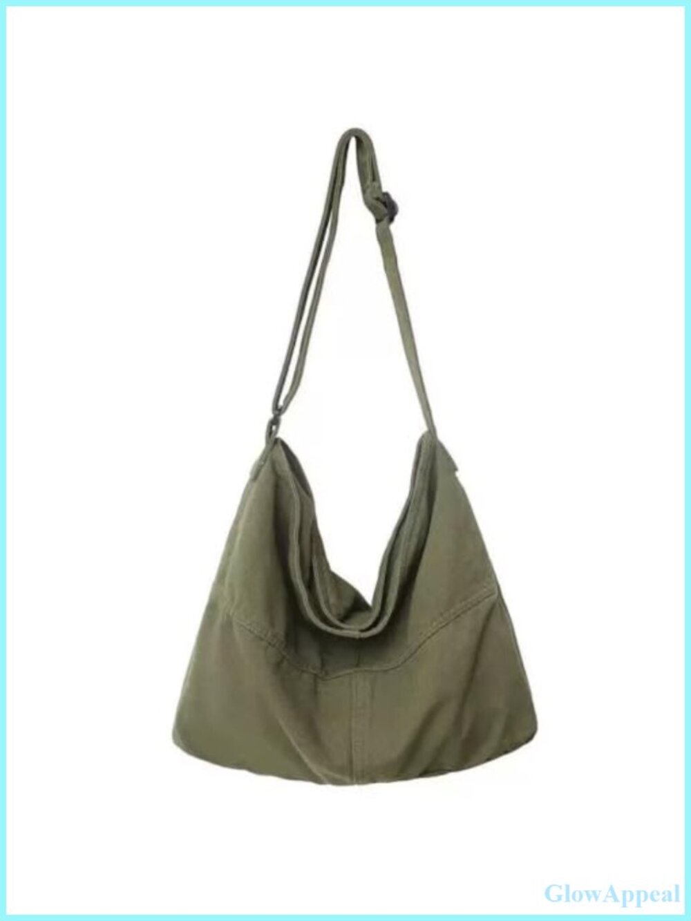 Oversize Canvas Tote Bag Slouchy Shoulder Zipper Hobo Bag for Work